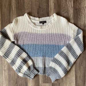 bubble sleeve sweater